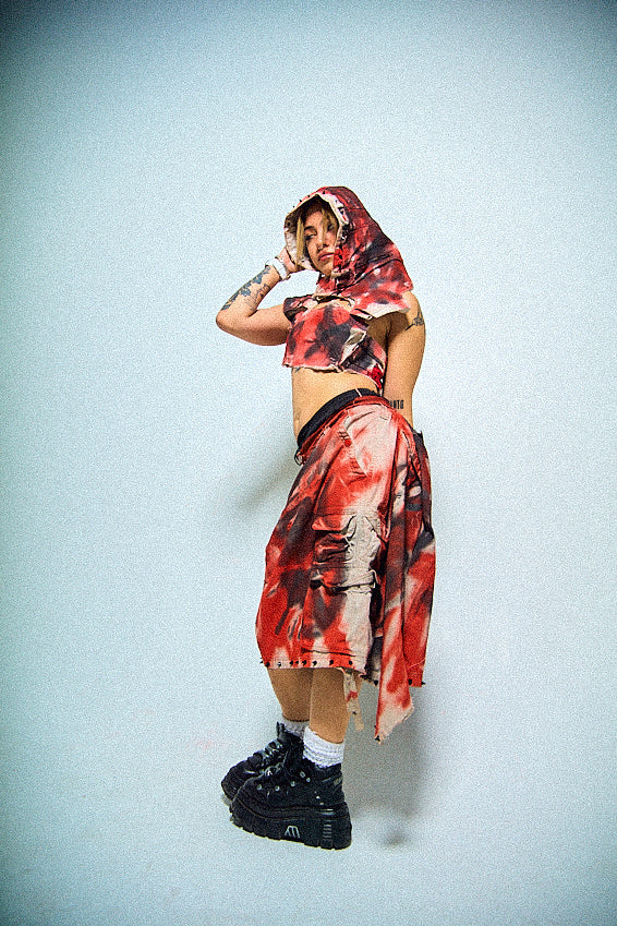 “Red” Triple Combined Skirt!