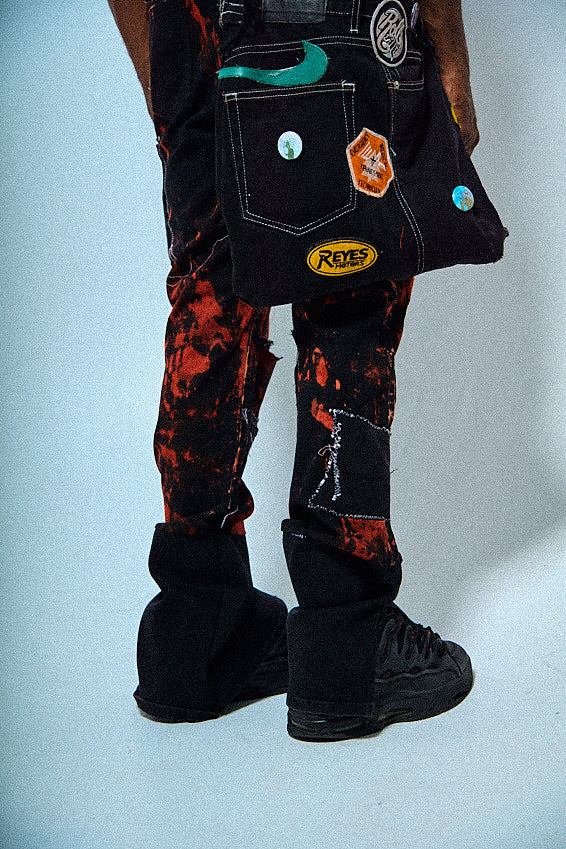 “Red” Reconstructed Jeans
